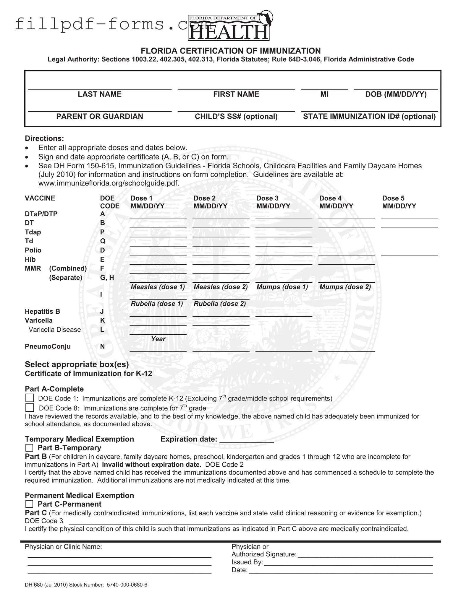 680 PDF Form