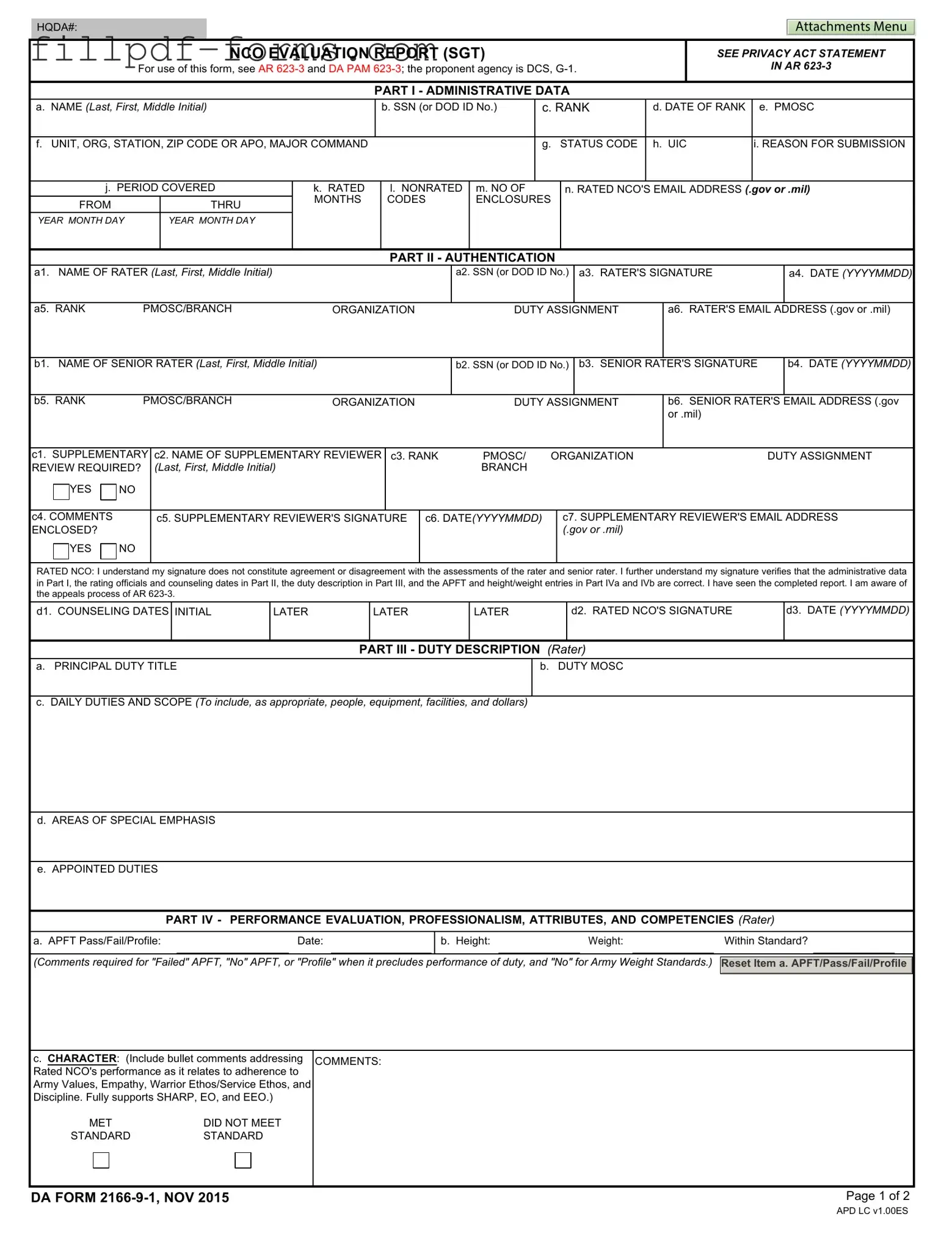 Da 2166 9 1 PDF Form